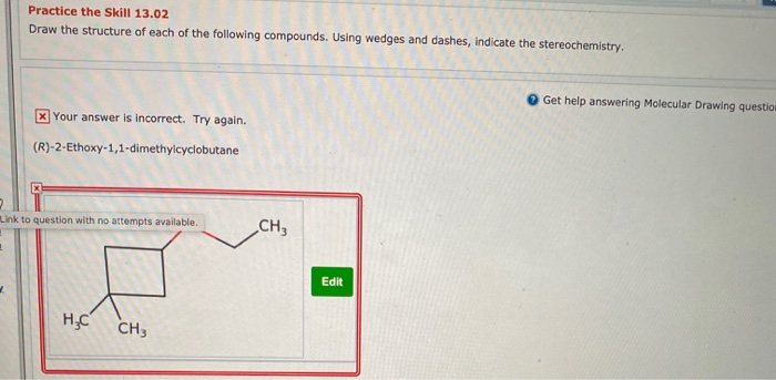 Solved Practice the Skill 13.02 Draw the structure of each | Chegg.com