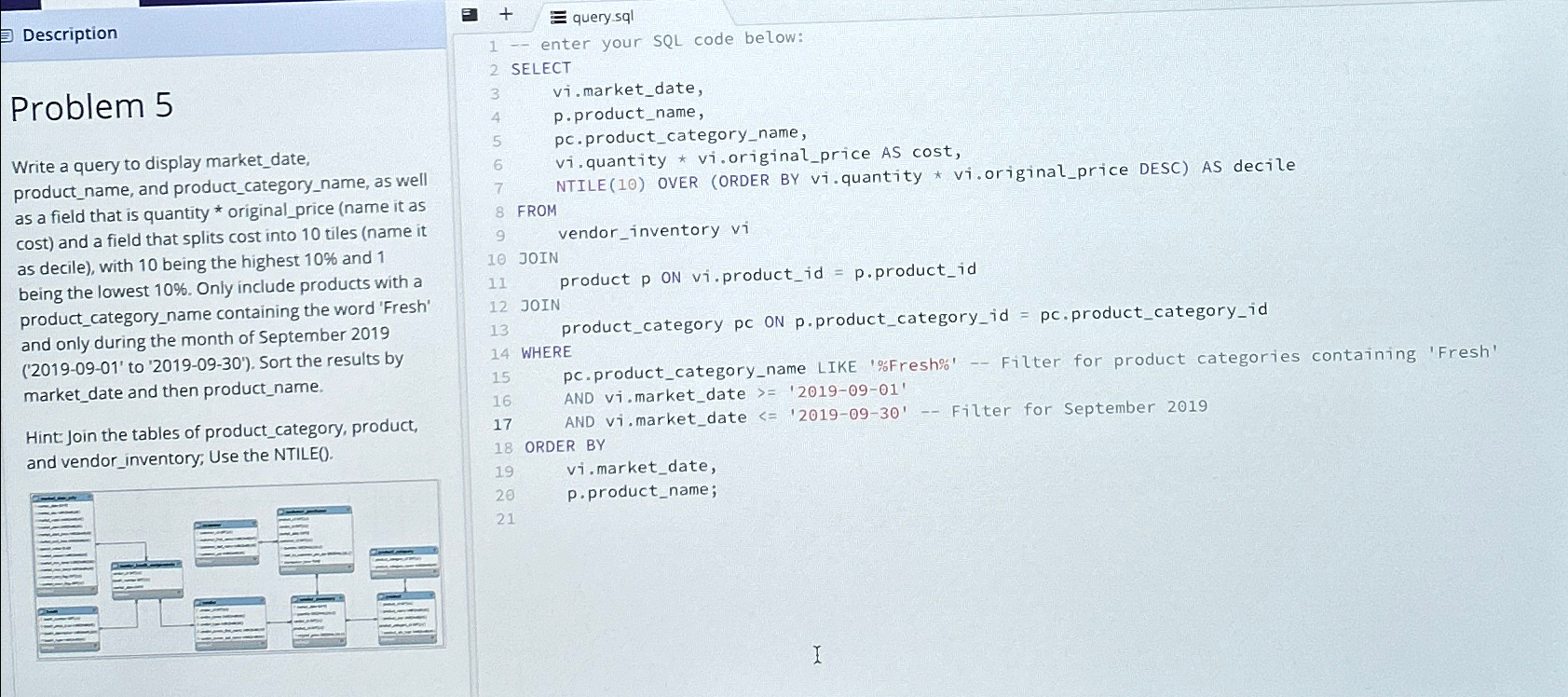 Solved DescriptionProblem 4Write a query based on the | Chegg.com