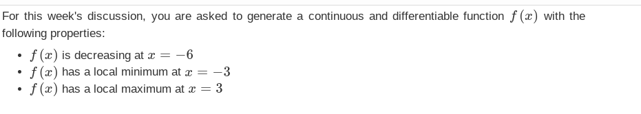 Solved For this week's discussion, you are asked to generate | Chegg.com