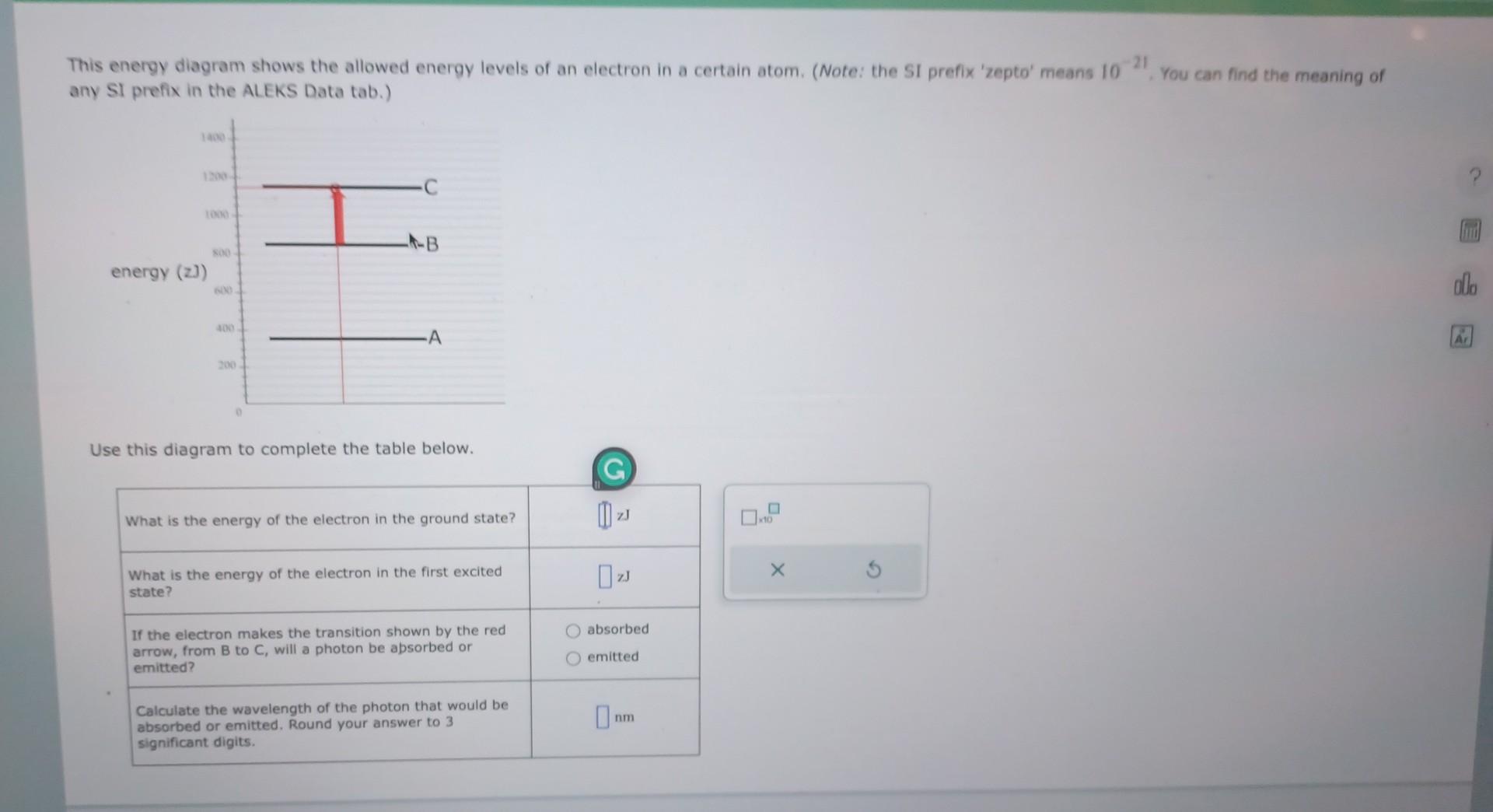 Solved This energy diagram shows the allowed energy levels | Chegg.com