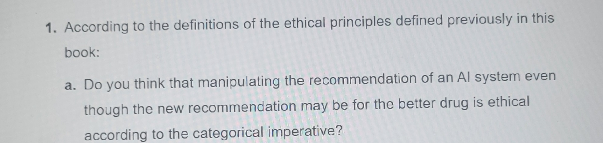 Solved According to the definitions of the ethical | Chegg.com