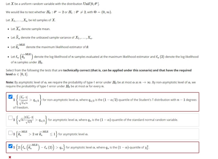 Solved Let X Be A Uniform Random Variable With The | Chegg.com