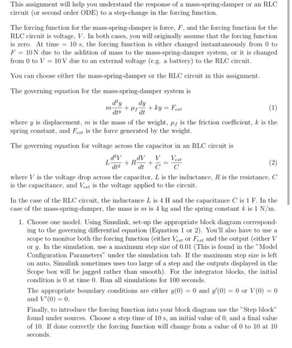 Solved This assignment will help you understand the response | Chegg.com