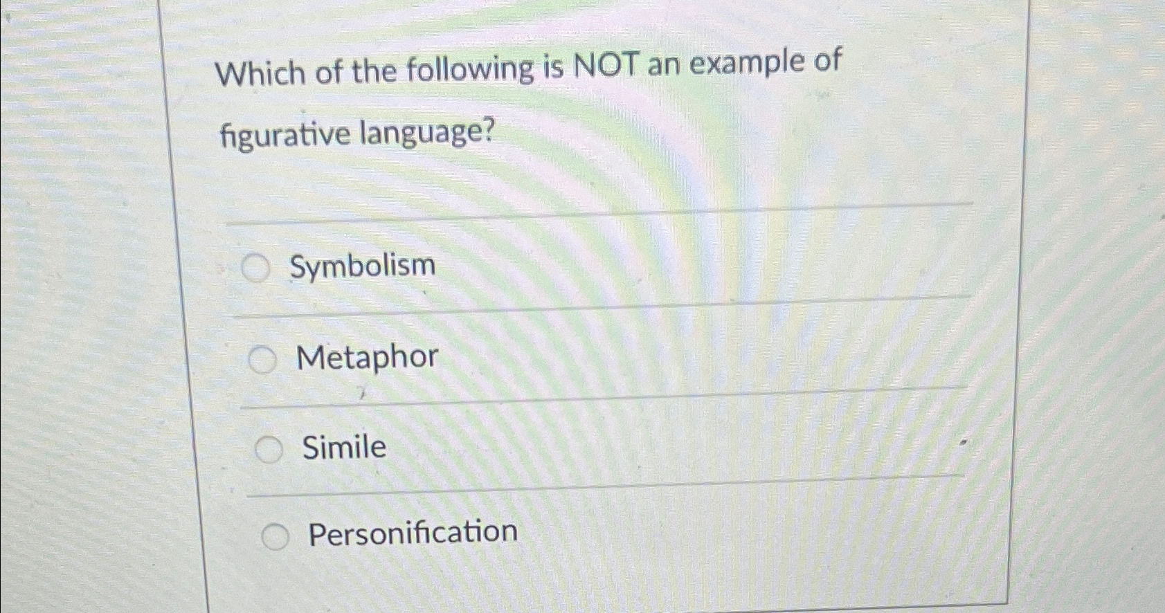 Solved Which of the following is NOT an example of | Chegg.com