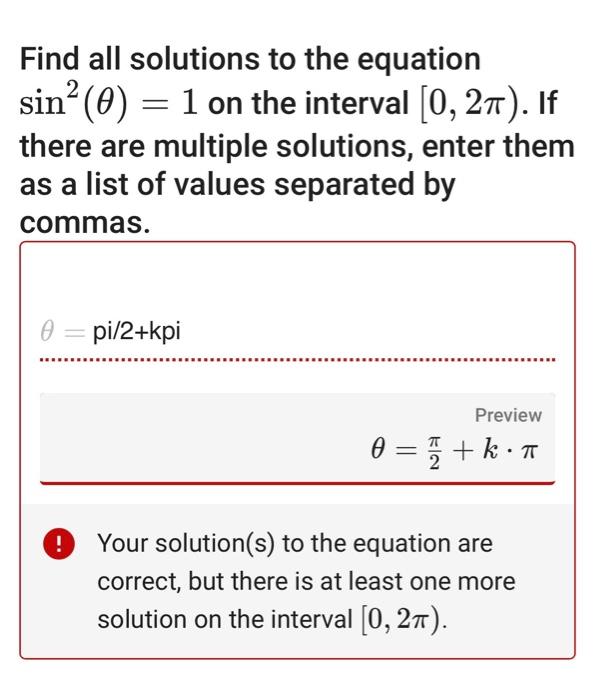 Solved Find all solutions to the equations given the | Chegg.com
