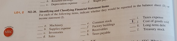 Solved __ For Each Of The Following Items, Indicate Whether | Chegg.com