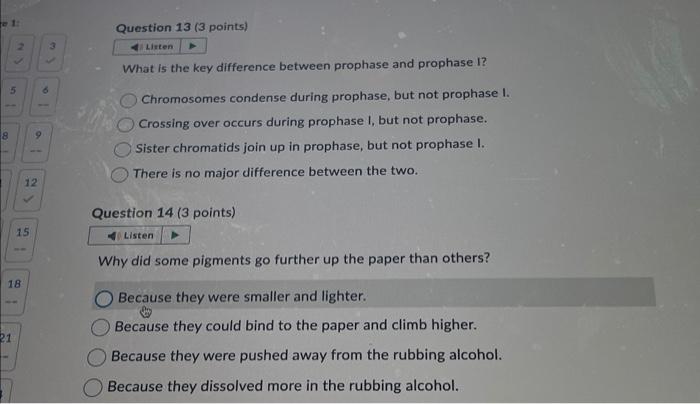 Solved What is the key difference between prophase and | Chegg.com