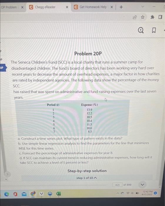 Solved OP Problem x C Chegg eReader Х Get Homework Help + 日立 | Chegg.com