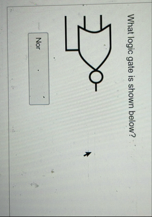 What logic gate is shown below?It is nat a Nor gate | Chegg.com