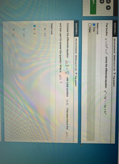 Solved QUESTION 3 Not yet answered Marked out of 1.00 P Flag | Chegg.com