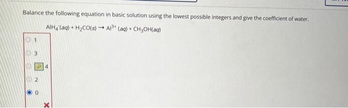 Solved i cant figure out the 1/2 reactions for this problem | Chegg.com