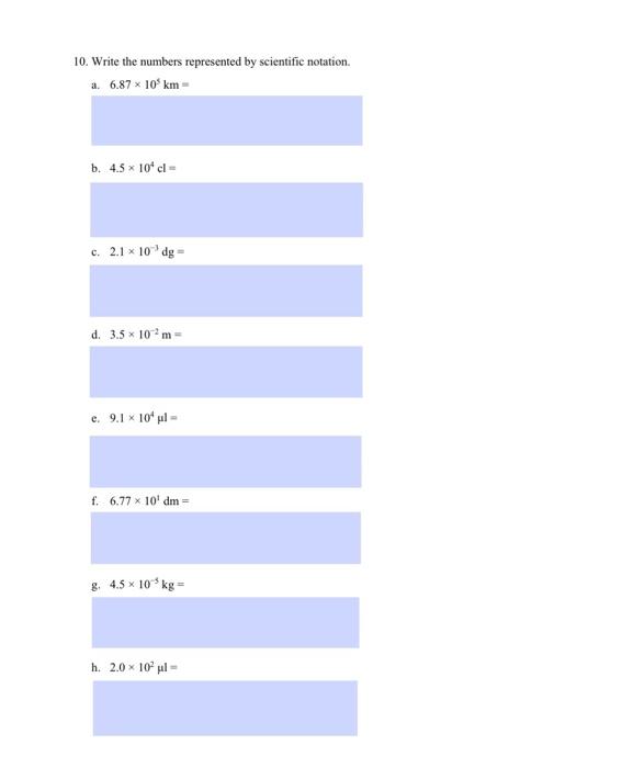 Solved Name: Lab Section: Worksheet 2 The Metric System and | Chegg.com