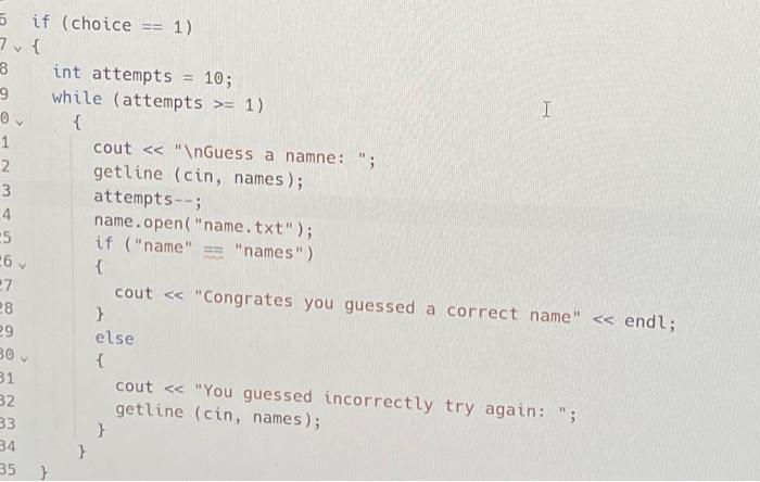 Solved how can i have a user enter a name and then check if | Chegg.com