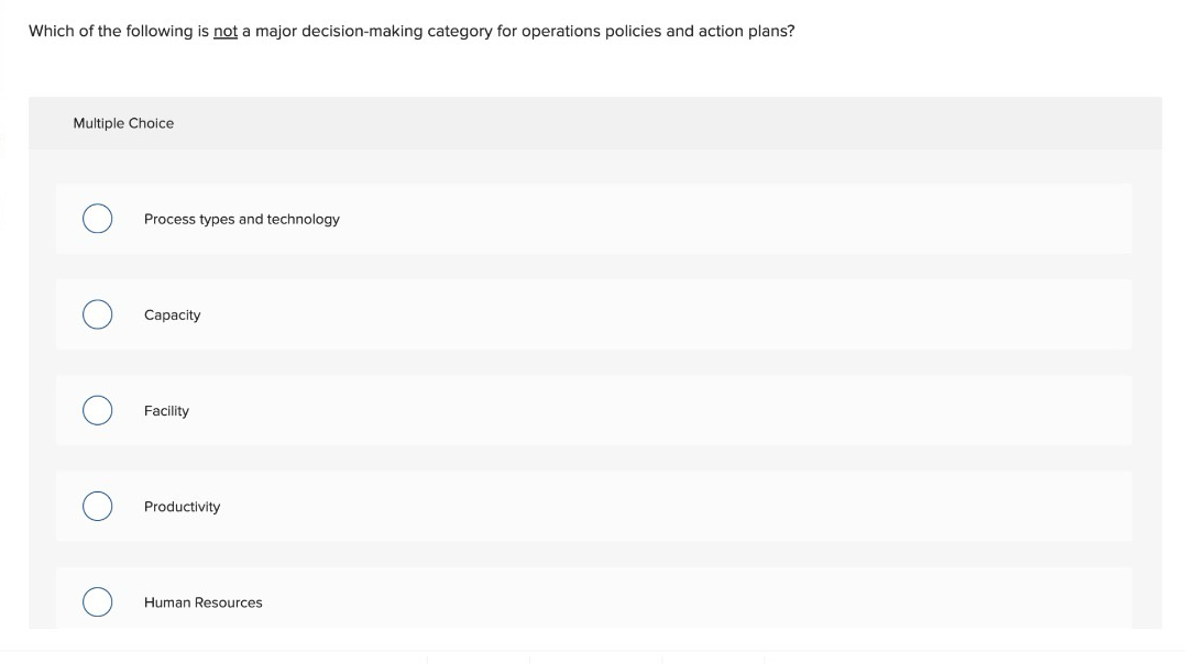 Solved Which of the following is not a major decision-making | Chegg.com