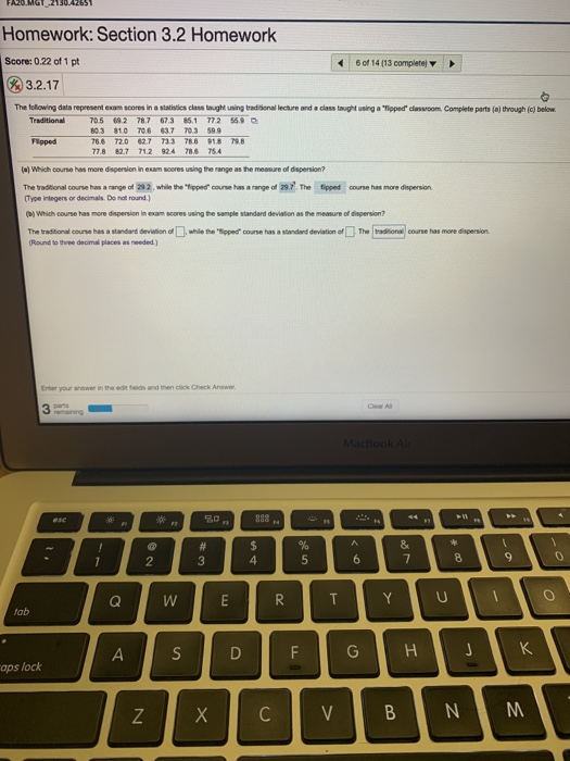 Solved Homework: Section 3.2 Homework Score: 0.22 of 1 pt 6 | Chegg.com