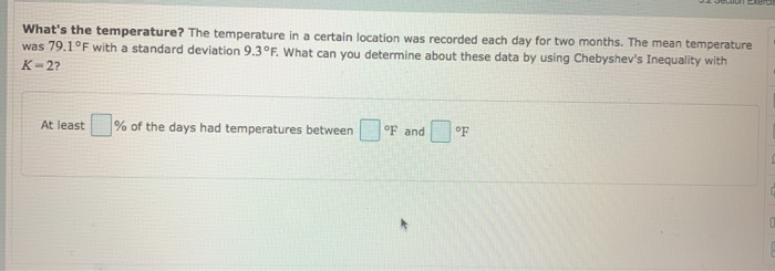 Solved What's the temperature? The temperature in a certain | Chegg.com