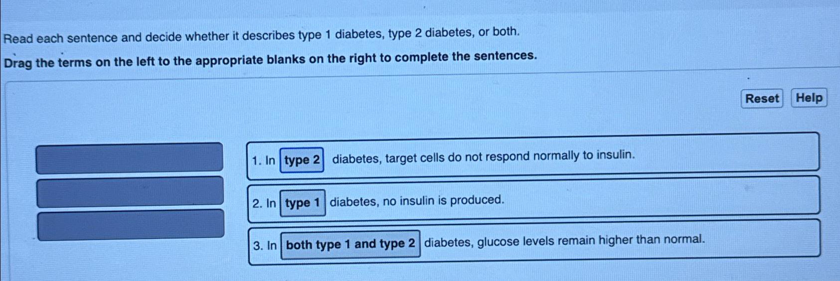 Solved Read each sentence and decide whether it describes   Chegg.com