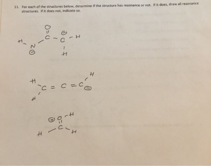 Solved 11. For each of the structures below, determine if | Chegg.com