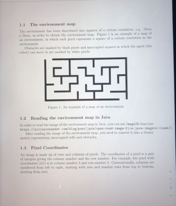 robot path planning for maze navigation I just want Chegg