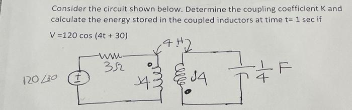 Solved Consider The Circuit Shown Below. Determine The | Chegg.com