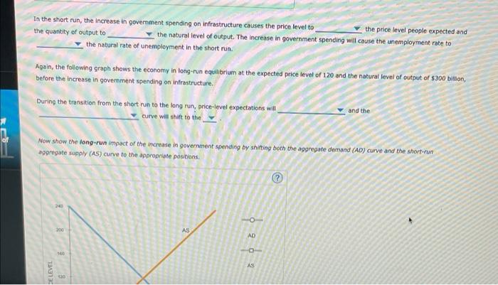 Solved The Following Graph Shows The Economy In Long-run | Chegg.com