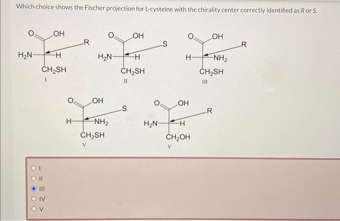 Solved Which choice shows the Fischer projection for | Chegg.com