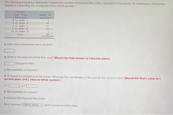 Solved The Following Frequency Distribution Reports The | Chegg.com