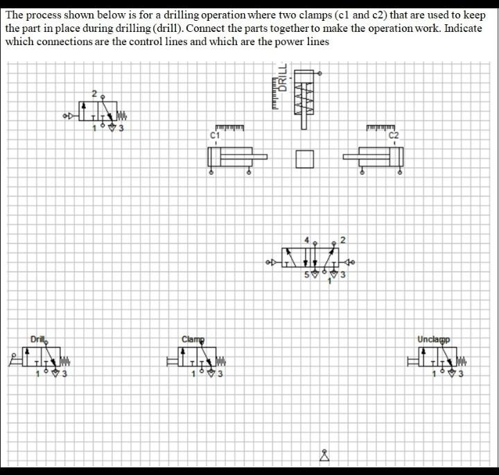 Solved The process shown below is for a drilling operation | Chegg.com