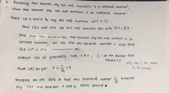 Solved This is real analysis. Please answer the questions in | Chegg.com