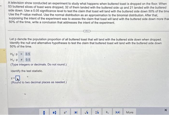 Solved A television show conducted an experiment to study | Chegg.com