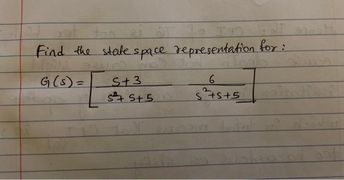 state space homework