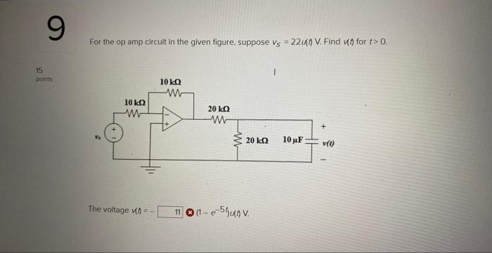 Solved For the op amp circuit in the given figure, suppose | Chegg.com