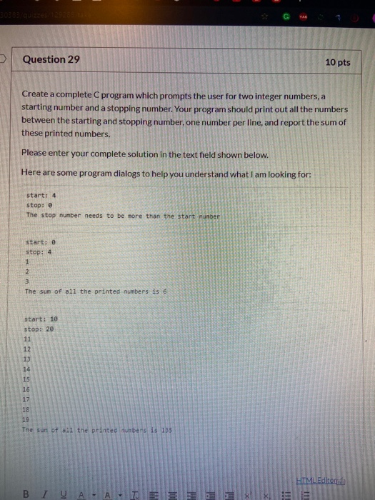 Solved Question 29 10 pts Create a complete program which | Chegg.com