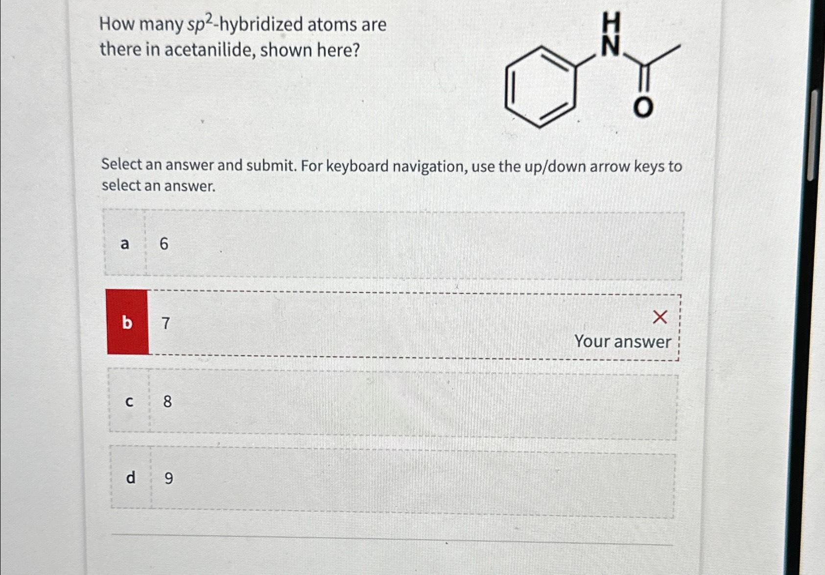 Solved How many sp2-hybridized atoms are there in | Chegg.com