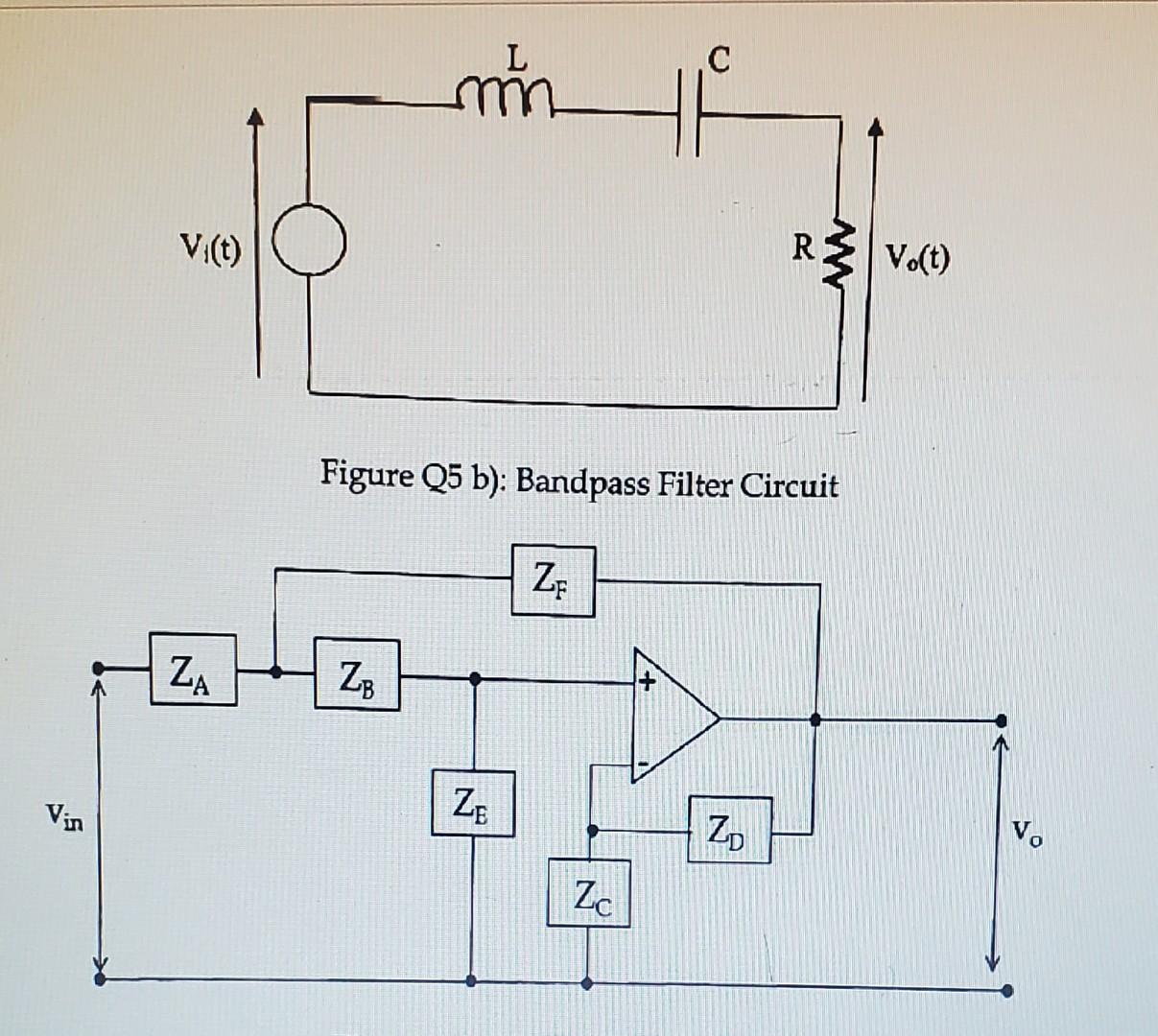 Solved i) Calculate the transfer function of the filter | Chegg.com