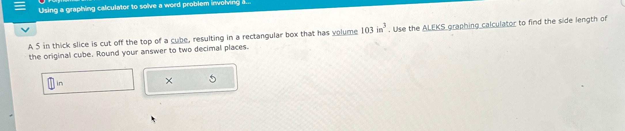 Solved Using a graphing calculator to solve a word problem | Chegg.com