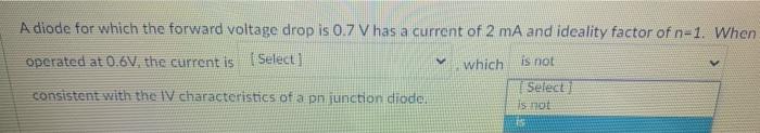 Solved A diode for which the forward voltage drop is 0.7 V | Chegg.com