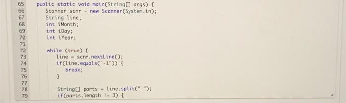 Solved 9.6 LAB: Parsing dates Complete main 0 to read dates | Chegg.com