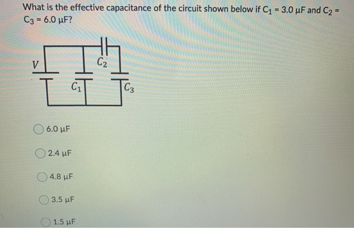 Effective Capacitance Problem Solved What is the effective capacitance of the circuit | Chegg.com