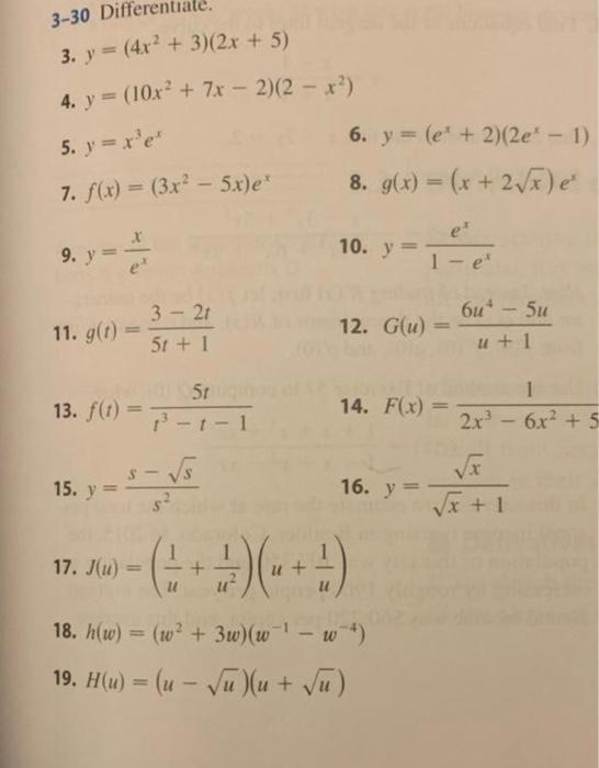 Solved Ate 3 30 Differer 3 Y 4x2 3 2x 5 4 Y Chegg Com