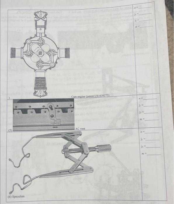 For the mechanisms below draw their 2D skeleton | Chegg.com
