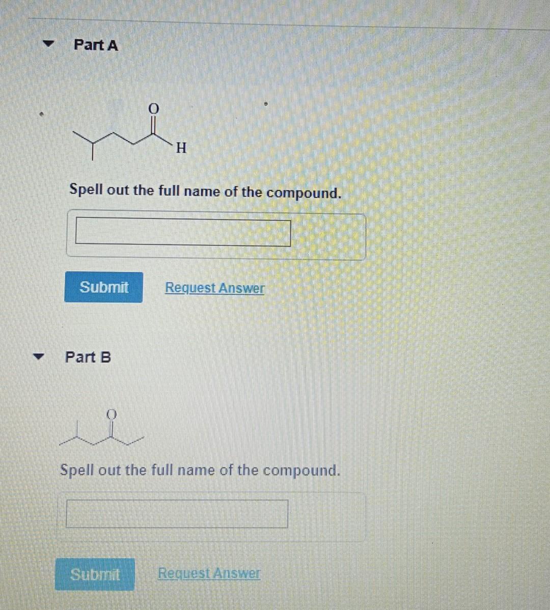 Solved Spell Out The Full Name Of The Compound. Part B Spell | Chegg.com