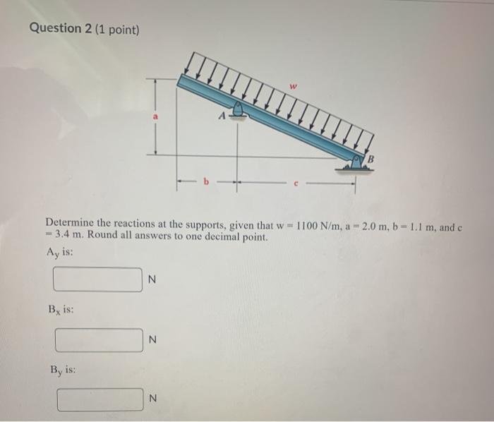 Solved Question 1 (1 Point) F: W W B Determine The Magnitude | Chegg.com