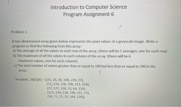 Solved please use C program to write the code and do on a | Chegg.com