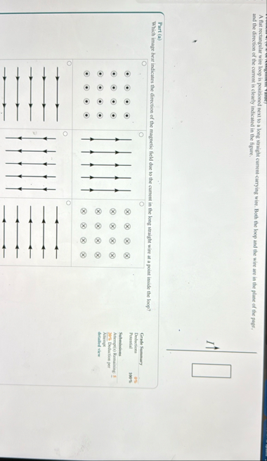 A flat rectangular wire loop is positioned next to a | Chegg.com