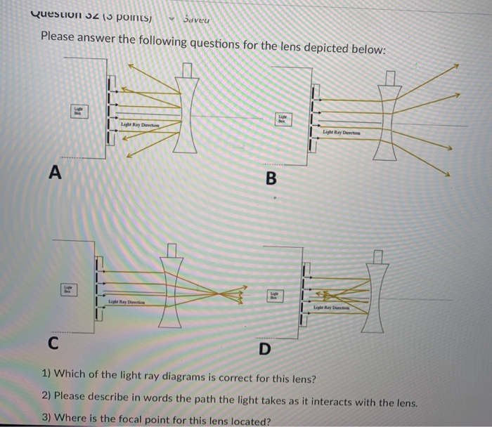 Solved Question 32 13 points) Saveu Please answer the | Chegg.com