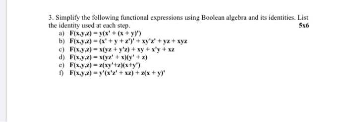 3 Simplify The Following Functional Expressions Chegg Com