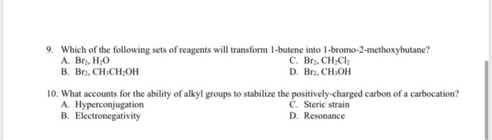 Solved 1. Which of the following is the most stable | Chegg.com