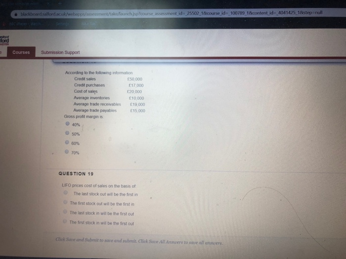 Solved Blackboard.salford.ac.uk/webapps/assessment/take/l...