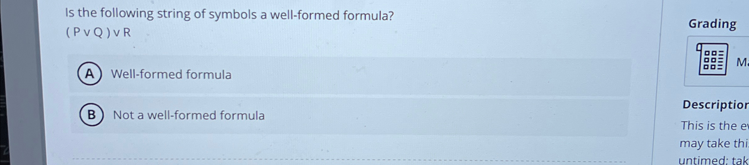Solved is the following string of symbols a well formed chegg